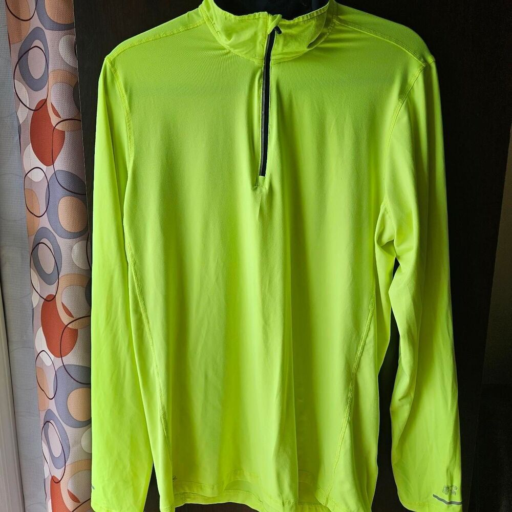 Russell-athletic Women's Green and Yellow Shirt Size Medium
